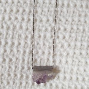 Amethyst Necklace Larissa Loden Modern Stone